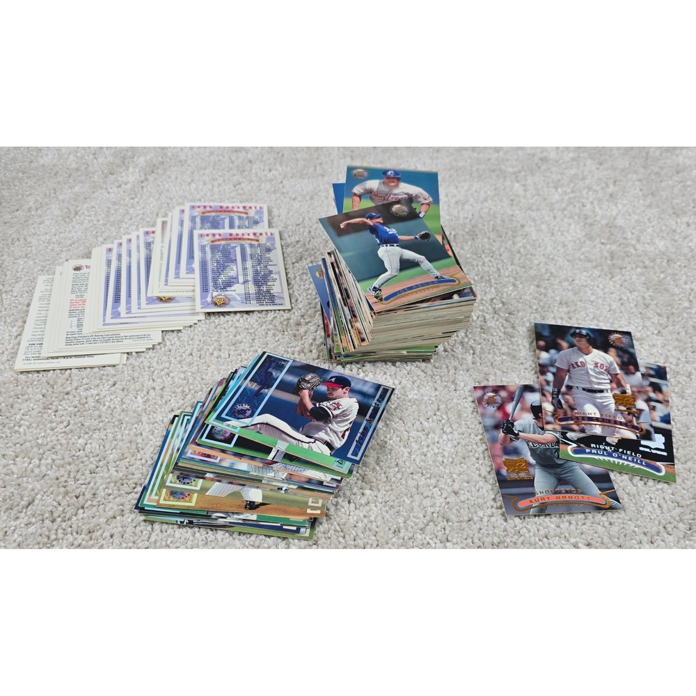 Large Vintage Lot 1996 Stadium Club Topps Baseball Cards - Chase Cards etc.  NM+